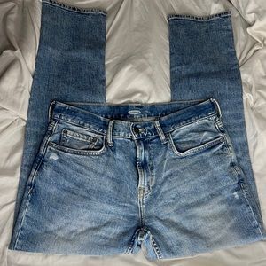 Cute Classic Light wash Straight Jean
